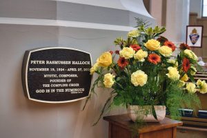 Flowers in memory of Dr. Peter Hallock