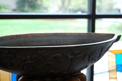 The baptismal font at Emmanuel Episcopal Church, Mercer Island