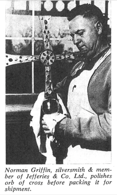 The photo accompanying the 1967 article on the Cross